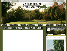 Tablet Screenshot of maplehillsgolfcourse.net